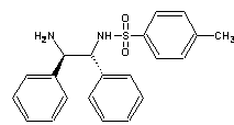 (1R,2R)-(-)-N-p-对甲苯磺酰基-1,2-二苯基乙二胺 CAS NO.: 144222-34-4的结构式