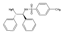 structue of (1S,2S)-(+)-N-p-Tosyl-1,2-diphenylethylenediamine CaS NO.: 167316-27-0