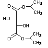 structue of Diisoprropyl L-tartrate CaS NO.: 2217-15-4.